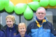 Click this picture to see staff presented with their shiny new minibus.